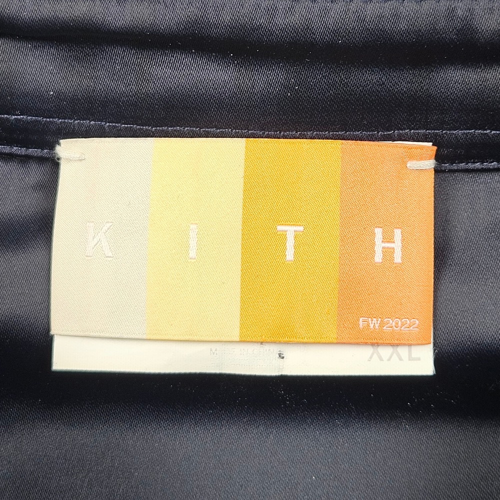 Kith Sheridan Shirt Jacket Mens XXL Navy Plaid Wool Blend FW2022 Button Up - Picture 3 of 10